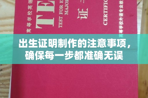 汉中出生证明制作的注意事项，确保每一步都准确无误